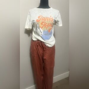 A New Day Rust Pants - drawstring waist with pockets !